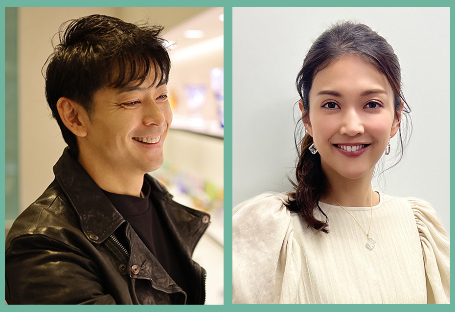 敦士さん（俳優/モデル）、　田中道子さん(女優)